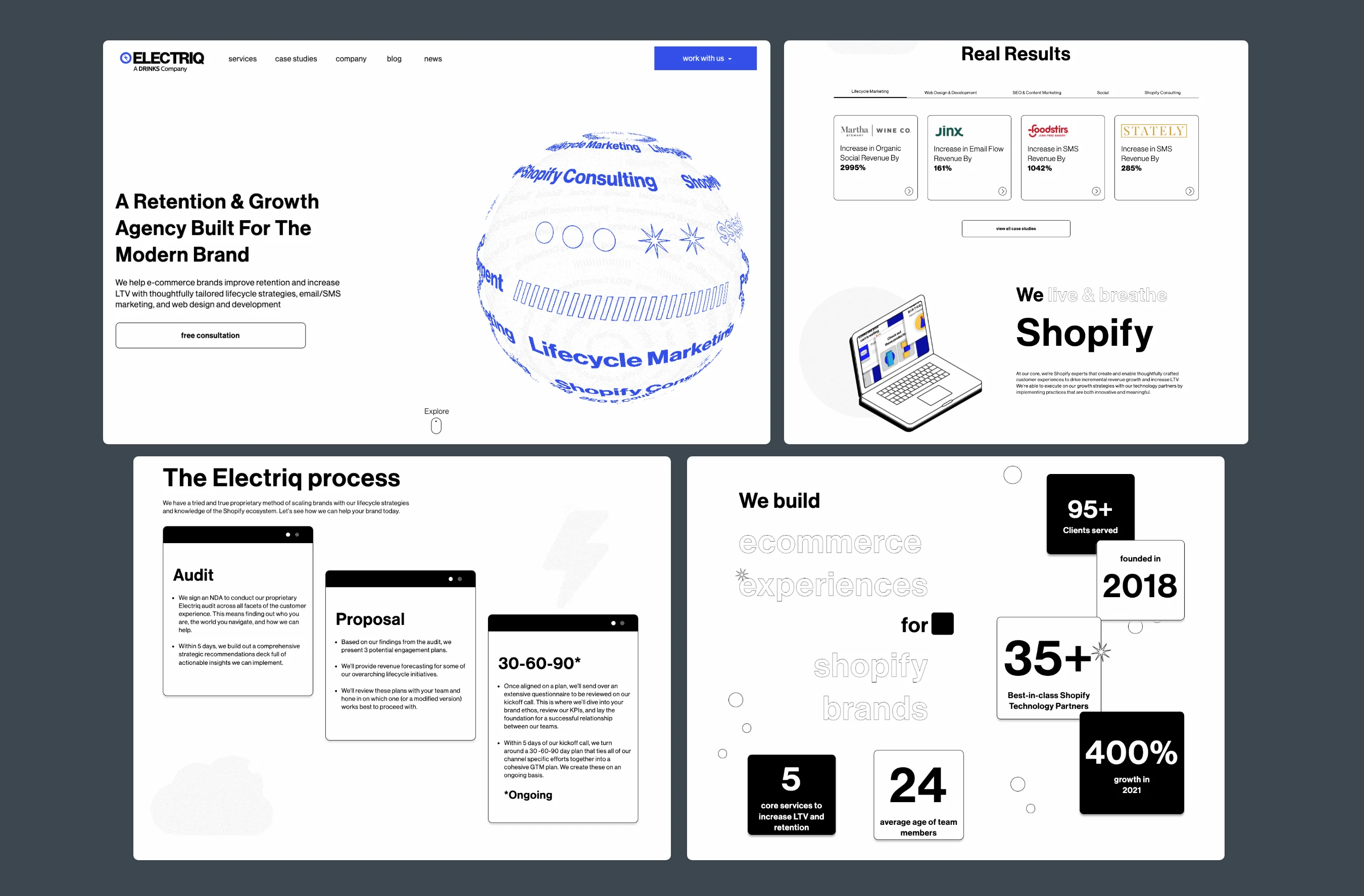Electriq's Website project preview