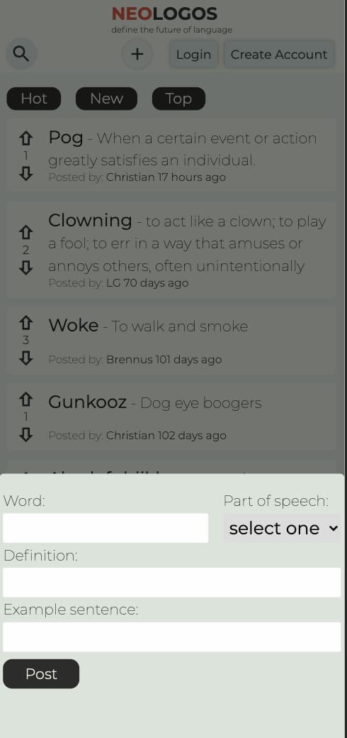 NeoLogos mobile screenshot 2