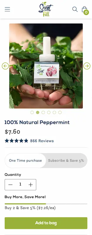 Scentfill mobile screenshot 1